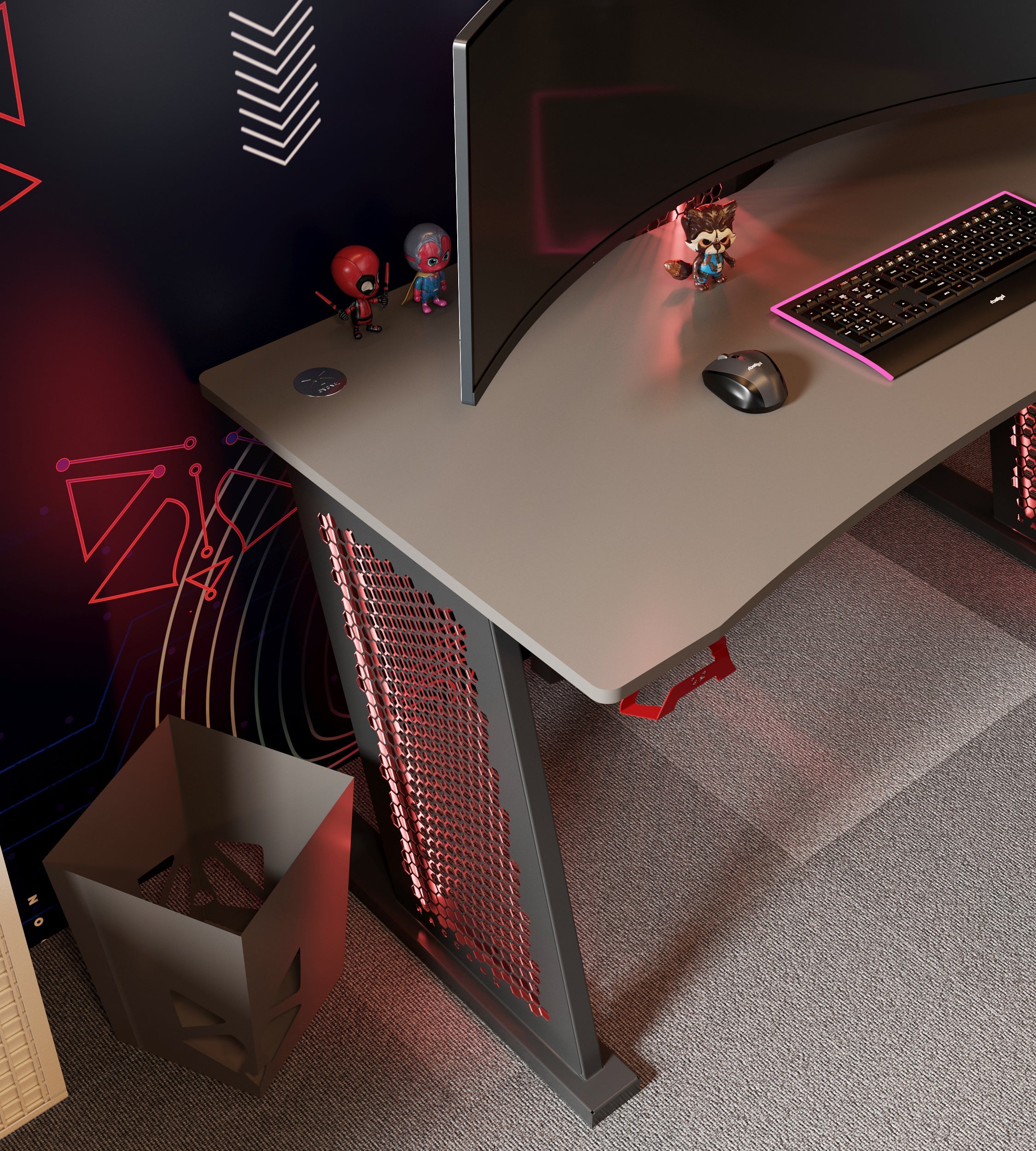 AXO™ ENERGY - Herní stůl se světelnými efekty RGB. 