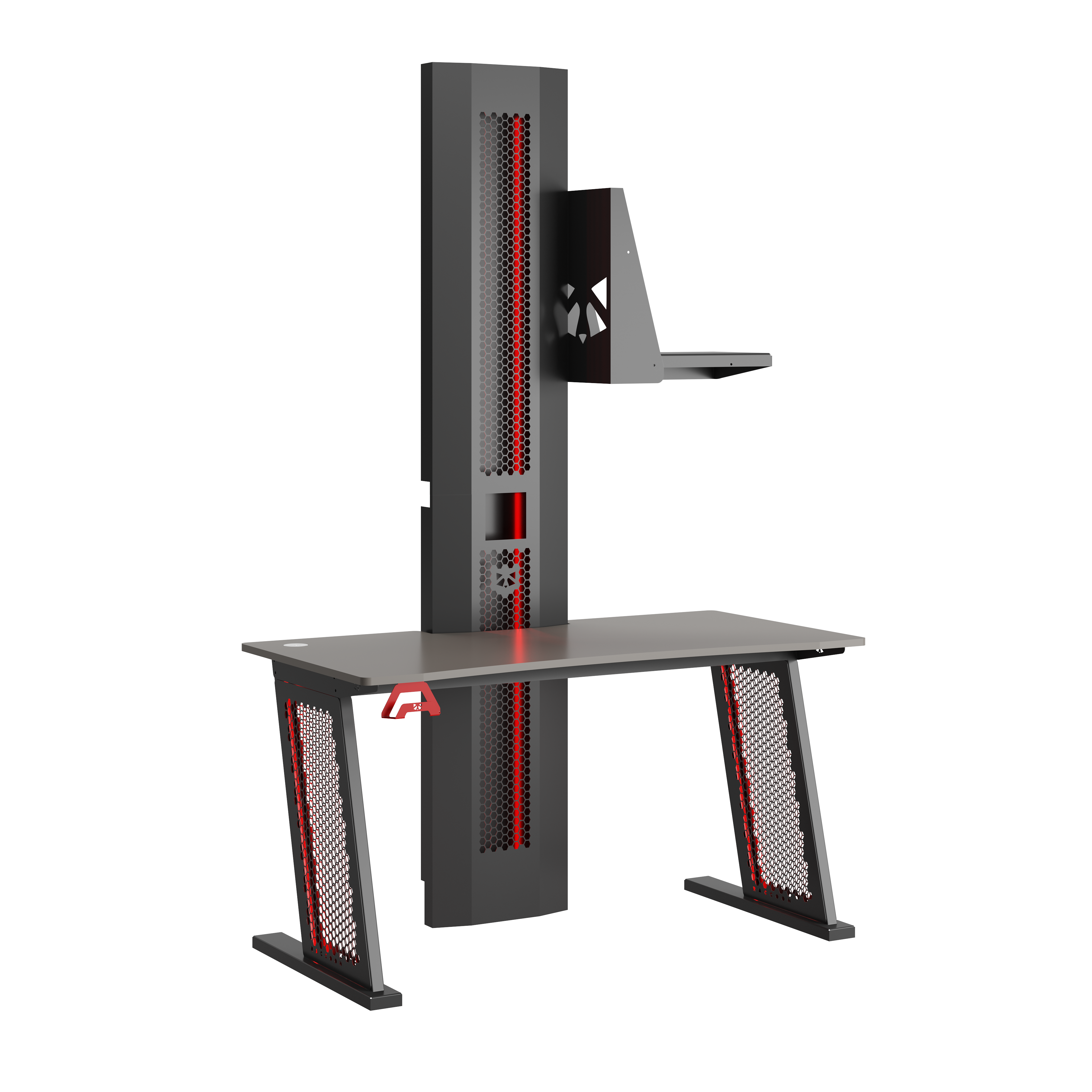 AXO™ Gaming Desk With Wall Tower